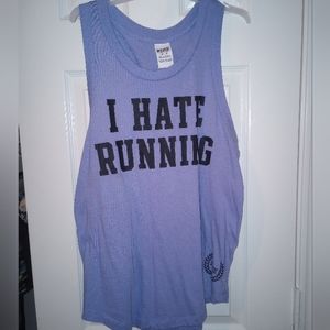 PINK Tank Top womens XS Small Blue